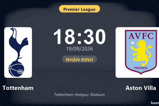 Nhận định Tottenham vs Aston Villa: Đội khách tiếp tục duy trì ưu thế?