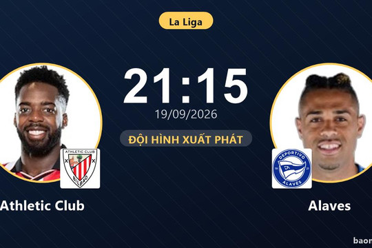 Trực tiếp Athletic Club vs Alaves: Athletic Club gia tăng sức ép, chưa có bàn thắng