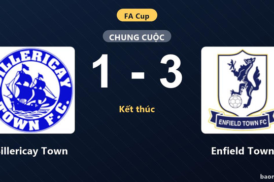 Enfield Town đánh bại Billericay Town ở vòng loại thứ hai FA Cup