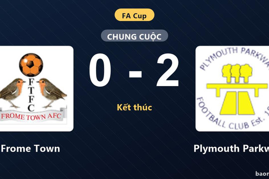 Gục ngã trước Plymouth Parkway, Frome Town nhận thất bại tại FA Cup