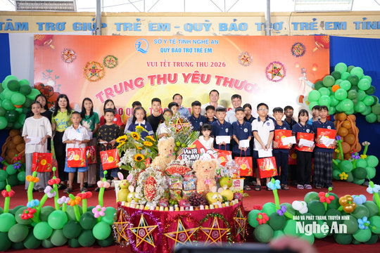 “Trung thu yêu thương” cho trẻ em khó khăn