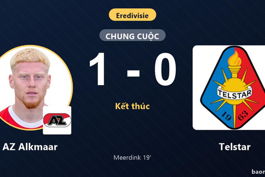 Hạ Telstar, AZ Alkmaar phả hơi nóng vào cuộc đua ngôi đầu Eredivisie