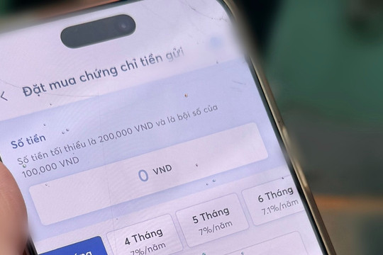 Lãi suất chứng chỉ tiền gửi tại ngân hàng MB hạ tới 1,3 điểm phần trăm trong ngày 21/9/2026