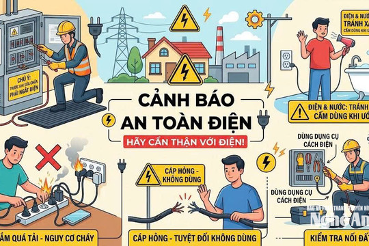 Những lưu ý bảo đảm an toàn điện trong mùa mưa bão