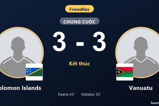 Rượt đuổi kịch tính, Solomon Islands và Vanuatu bất phân thắng bại