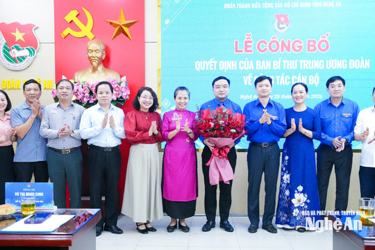 Đồng chí Hồ Phúc Hải giữ chức Bí thư Tỉnh đoàn Nghệ An