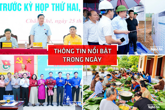 Nghệ An: Thông tin nổi bật ngày 25/9