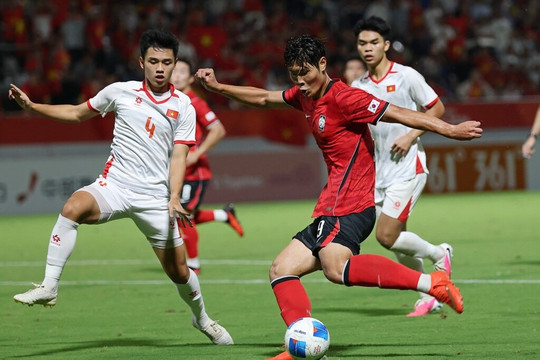 Thua đậm Hàn Quốc, U23 Việt Nam dừng bước ở tứ kết ASIAD 2026