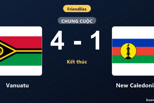 Bị New Caledonia dẫn bàn sớm, Vanuatu ngược dòng thắng đậm 4-1