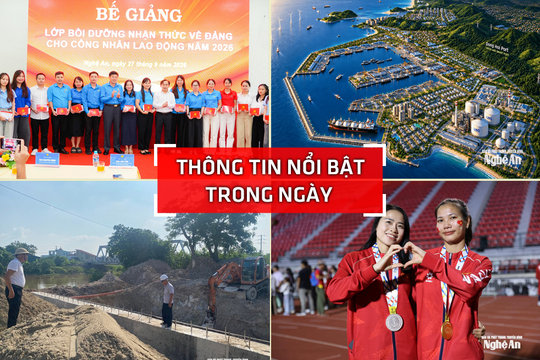Nghệ An: Thông tin nổi bật ngày 27/9
