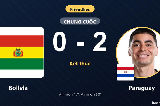 Almiron lập cú đúp, Paraguay đánh bại Bolivia trên sân Audi Field