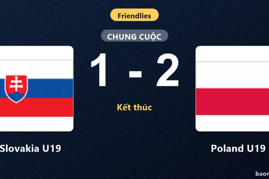 Ngược dòng kịch tính phút 90, Poland U19 khiến Slovakia U19 ôm hận