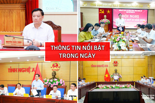Nghệ An: Thông tin nổi bật ngày 28/9