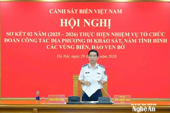 Cảnh sát biển Sơ kết công tác khảo sát, nắm tình hình biển, đảo
