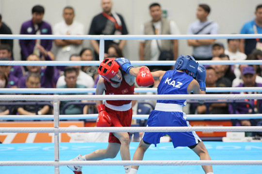 Nguyễn Thị Tâm đánh bại nhà vô địch thế giới để vào chung kết boxing hạng 51kg ở ASIAD 20