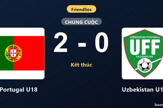Hạ Uzbekistan U18 cách biệt, Portugal U18 ca khúc khải hoàn ở trận giao hữu