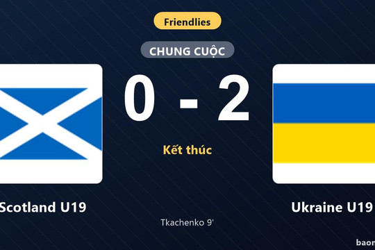 Ukraine U19 đánh bại Scotland U19 0-2 trong trận giao hữu tại Mini Estadi
