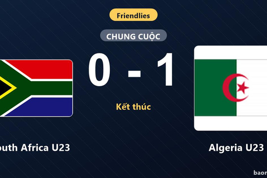 Thua Algeria U23, South Africa U23 nối dài chuỗi ngày thất vọng