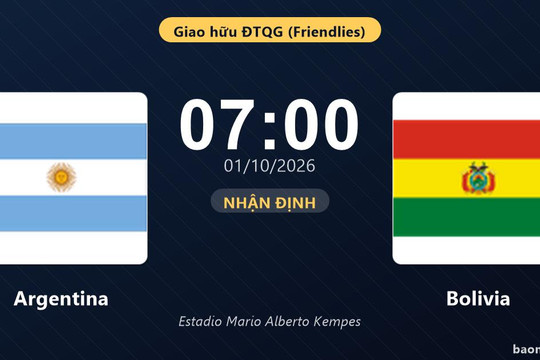 Nhận định Argentina vs Bolivia: Điểm tựa từ thành tích đối đầu