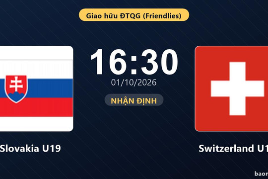 Nhận định Slovakia U19 vs Switzerland U19: Bản lĩnh sân khách được thử lửa