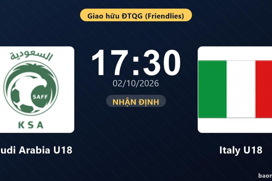 Nhận định Saudi Arabia U18 vs Italy U18: Cuộc đấu của hai hàng thủ