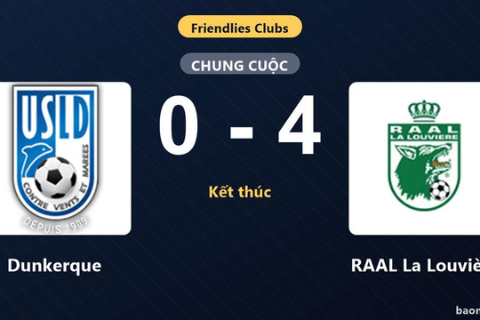 Thua đậm RAAL La Louvière, Dunkerque trải qua trận giao hữu đáng quên