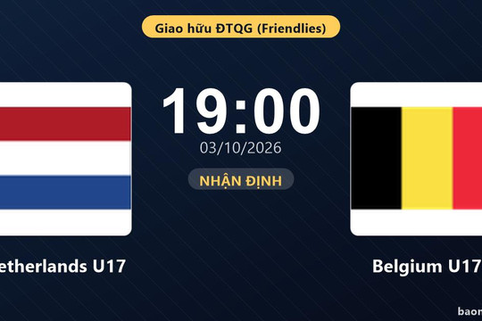 Nhận định Netherlands U17 vs Belgium U17: Áp lực đè nặng chủ nhà
