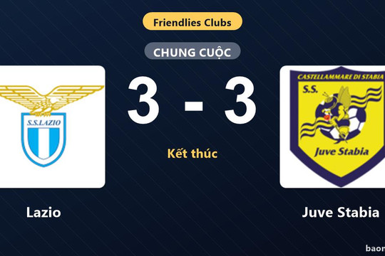 Lazio và Juve Stabia bất phân thắng bại sau trận hòa 3-3