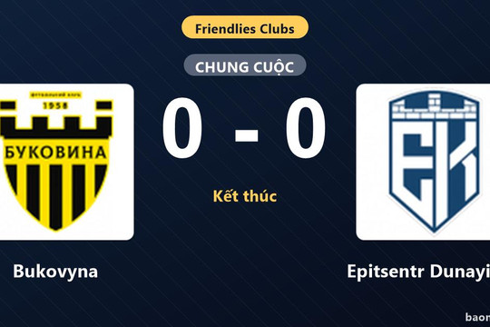 Bukovyna chia điểm không bàn thắng trước Epitsentr Dunayivtsi ở trận giao hữu