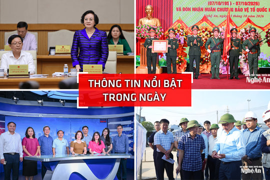 Nghệ An: Thông tin nổi bật ngày 3/10