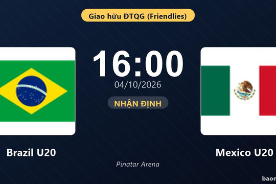 Nhận định Brazil U20 vs Mexico U20: Màn so tài của hai đội vào phom