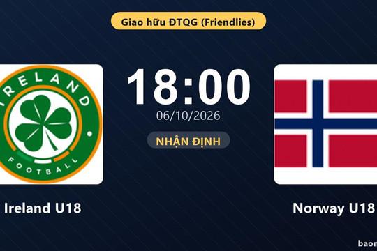 Nhận định Ireland U18 vs Norway U18: Áp lực đè nặng chủ nhà