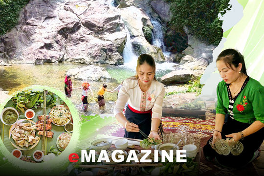 Ẩm thực núi bên thác Liếp