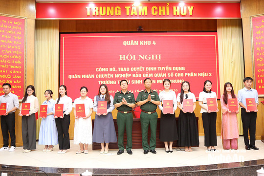 Quân khu 4 tuyển dụng 45 giáo viên vào Phân hiệu 2, Trường Thiếu sinh quân miền Trung