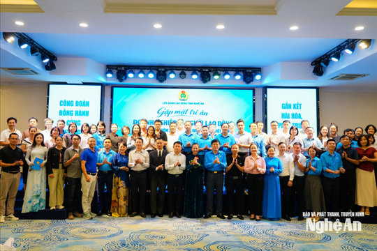 Liên đoàn Lao động tỉnh Nghệ An tri ân doanh nghiệp đồng hành vì người lao động