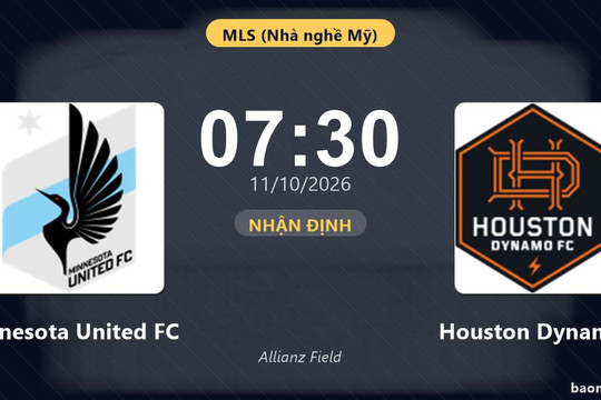 Nhận định Minnesota United FC vs Houston Dynamo: Điểm nóng cuộc đua tốp đầu
