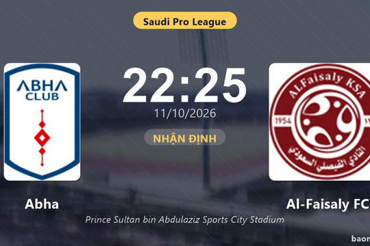 Trận Abha vs Al-Faisaly FC bị hoãn
