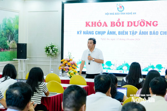 Nghệ An bồi dưỡng kỹ năng báo chí, ứng dụng công nghệ và trí tuệ nhân tạo