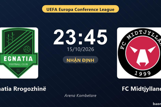 Nhận định Egnatia Rrogozhinë vs FC Midtjylland: Màn so tài của hai đội vào phom