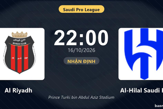 Trận Al Riyadh vs Al-Hilal Saudi FC bị hoãn