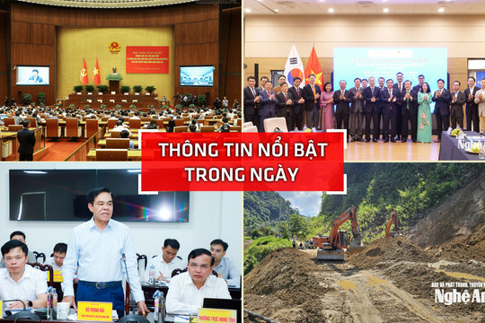 Nghệ An: Thông tin nổi bật ngày 16/10