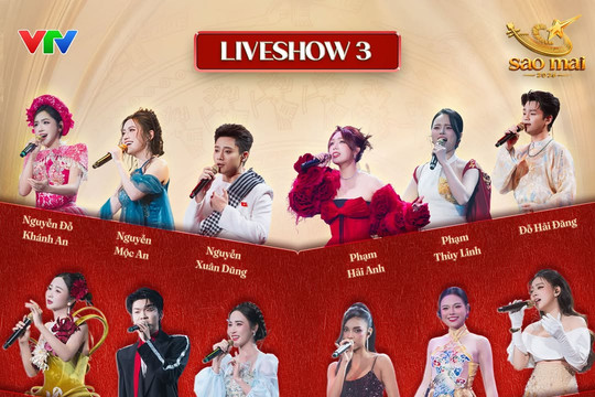 Sao Mai 2026 công bố danh sách ca khúc tranh tài giàu cảm xúc tại đêm Liveshow 3 Tình ca