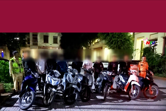 Nghệ An tăng cường xử lý thanh, thiếu niên vi phạm ATGT và gây rối an ninh, trật tự