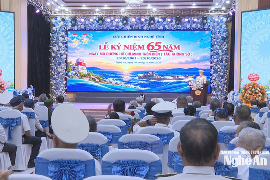 Cựu chiến binh Nghệ Tĩnh kỷ niệm 65 năm Ngày mở đường Hồ Chí Minh trên biển