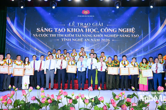 Nghệ An tôn vinh 33 công trình sáng tạo khoa học, công nghệ và khởi nghiệp xuất sắc năm 2026