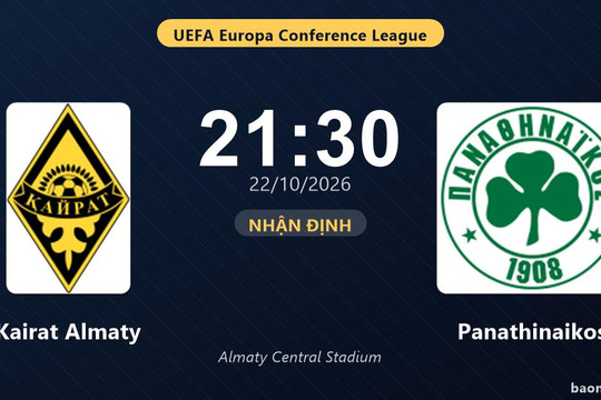Nhận định Kairat Almaty vs Panathinaikos: Điểm nóng cuộc đua tốp đầu