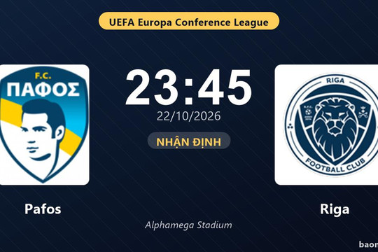 Nhận định Pafos vs Riga: Điểm nóng cuộc đua tốp đầu