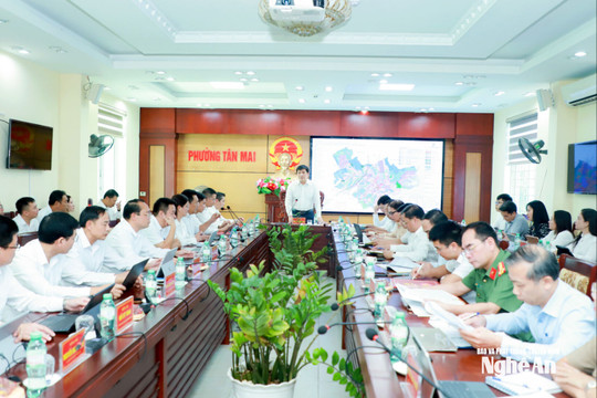 Phó Bí thư Tỉnh ủy Nghệ An Nguyễn Thanh Bình lưu ý hoàn thiện hệ thống vị trí việc làm, gắn với xây dựng đội ngũ cán bộ và quản lý biên chế