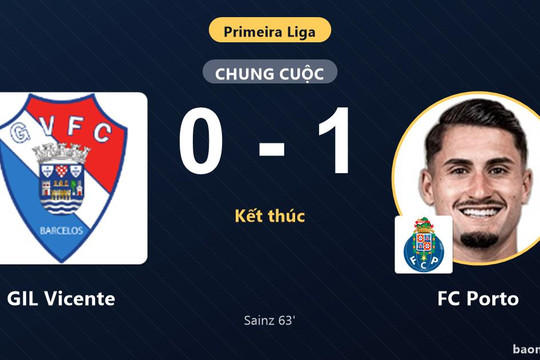 Hạ GIL Vicente, FC Porto xây chắc ngôi đầu Primeira Liga