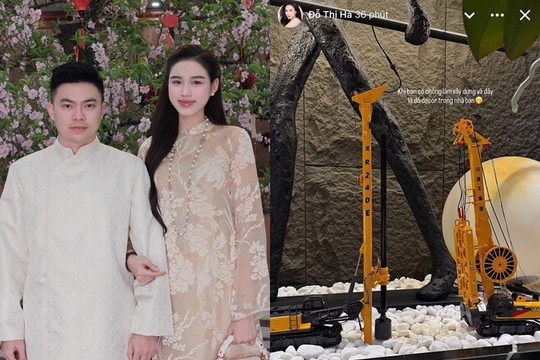 Hoa hậu Đỗ Thị Hà hé lộ góc trưng bày đặc biệt bên trong tổ ấm sau một năm kết hôn kín tiếng